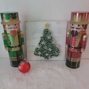 One of a kind rustic hand made string art 10x10